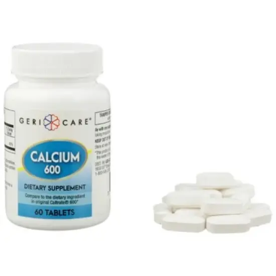 GeriCare Calcium 600mg Tablet, 60 Ct image {3}