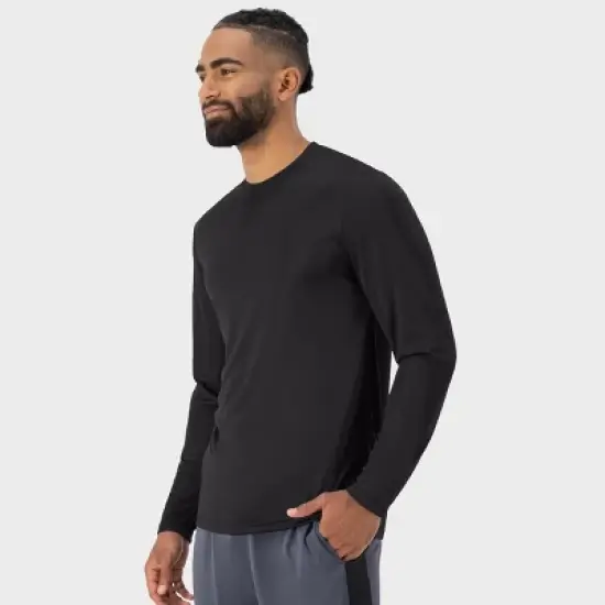 Hanes Sport Cool DRI Men's Performance Long Sleeve T-Shirt, Value 2-Pack image {3}