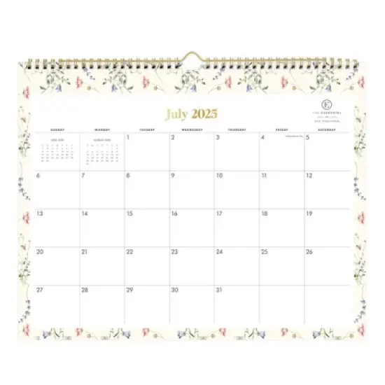 Blue Sky 15"x12" The Everygirl 2025-2026 Monthly Wall Calender Marisa Cream image {3}