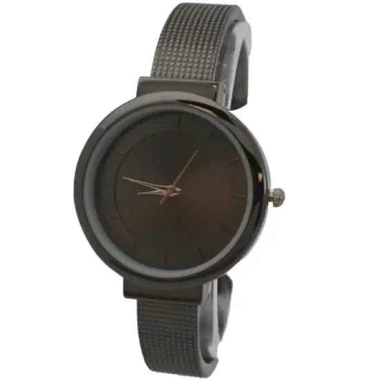 OLIVIA PRATT SHINY FACE TEXTURED BANGLE WATCH image {2}