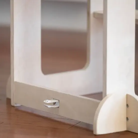 Busy Kids 2-in-1 Kitchen Tower & Kids Art Desk - Natural image {11}