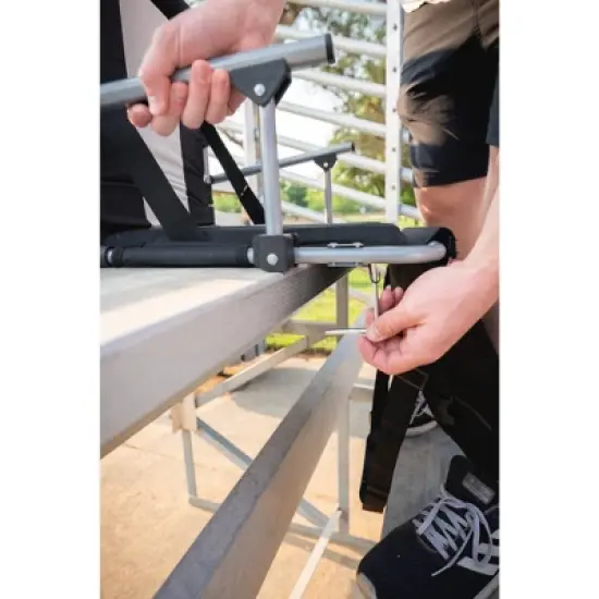 Stansport Folding Stadium Seat With Arms Black/Ten image {5}