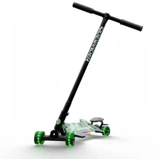 Melo SideWinder Kick Scooter - Green: Steel & Aluminum Frame, Lights Up image {7}