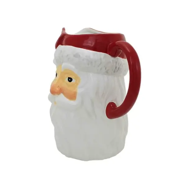 Tag 9.0 Inch Vintage Santa Pitcher , Festive Christmas Serve Ware (1PC) image {2}
