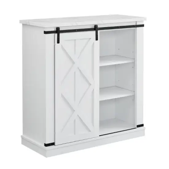 37" Buffet Bar Cabinet White - Home Essentials image {4}