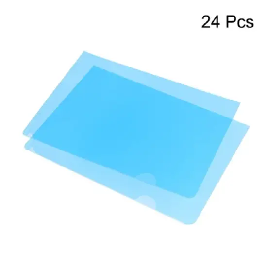 Unique Bargains Office Clear Paper Document L Type Folders image {2}