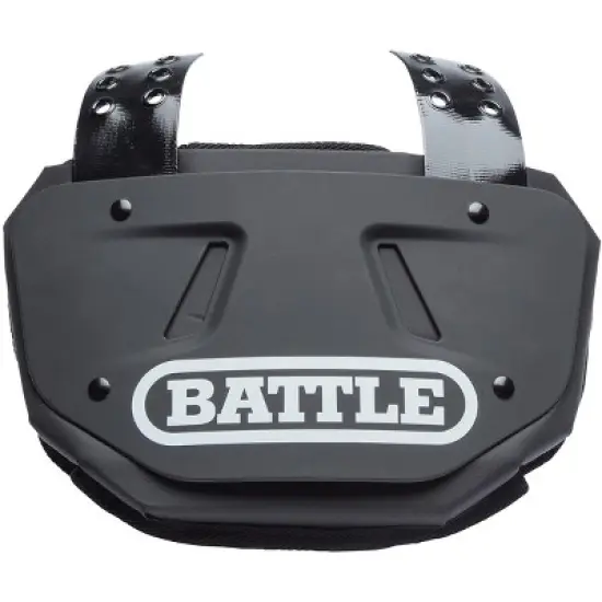 Battle Sports Protective Football Back Plate - Black/White image {2}