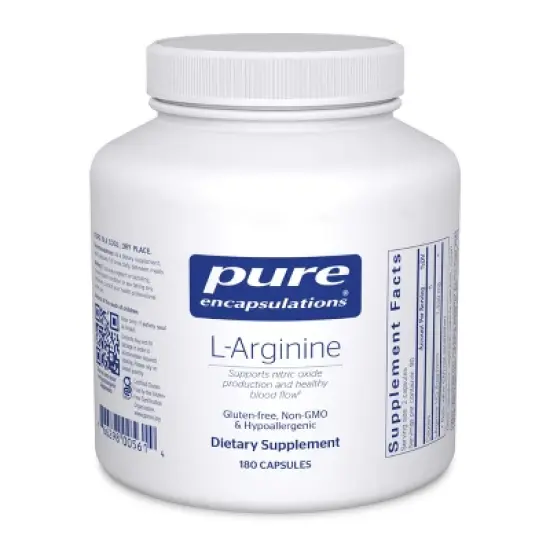 Pure Encapsulations L-Arginine - 1,400 mg - Support Nitric Oxide Production - Heart Health & Blood Flow - Gluten Free & Non-GMO image {9}
