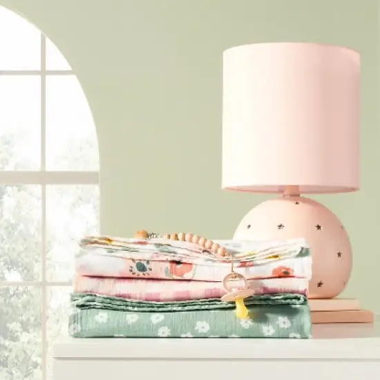 Muslin Swaddle Baby Blanket - Floral Gingham - 3pk - Cloud Island&trade; image {1}
