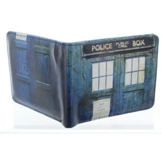 Seven20 Doctor Who Distressed TARDIS Bi-Fold Wallet image {1}