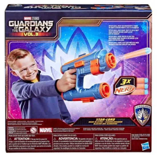 Marvel Guardians of the Galaxy Vol. 3 Star-Lord Nerf Quad Toy Blaster image {4}