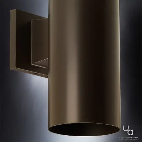 Urban Ambiance Luxury Contemporary Outdoor Wall Light,  14"H x 5"W,  Olde Bronze Finish, UHP1060 image {4}