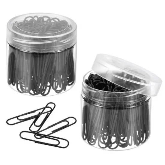 Unique Bargains Prevent Tearing Pages Metal Medium Size Paper Clip 200 Pcs image {4}