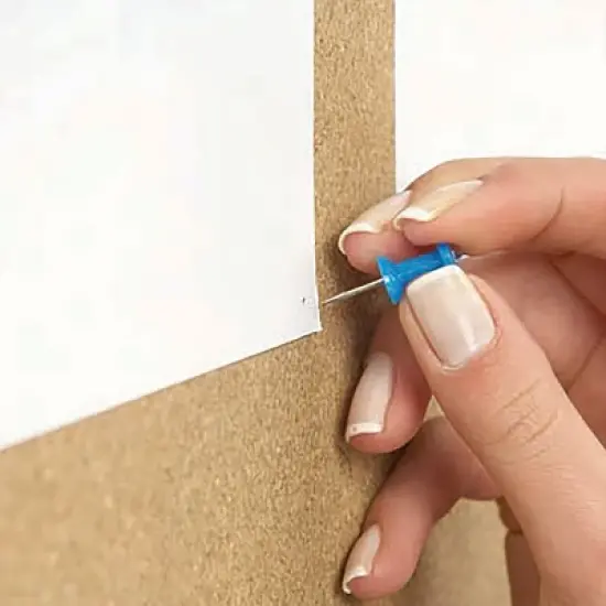 Azar Displays Large Enclosed Cork Bulletin Board w/ Lock & Key image {7}