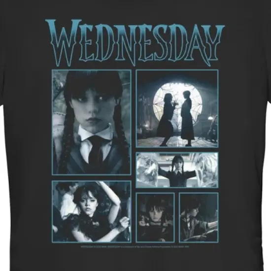 Junior's Wednesday Iconic Scenes T-Shirt image {1}