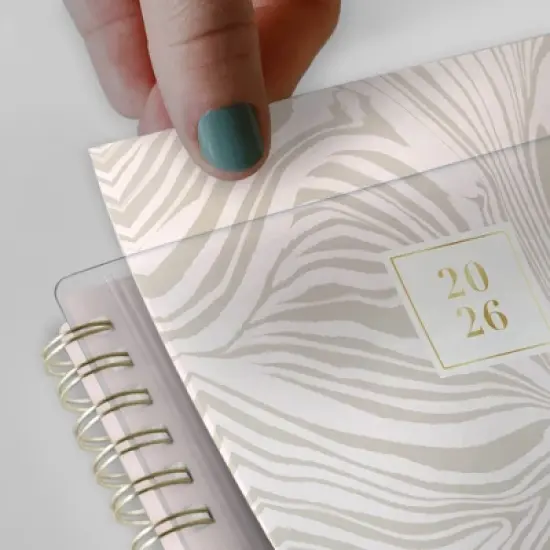 Blue Sky Rachel Parcell Daily/Monthly Planning Calendar 7"x9" Ella Tan Clear Pocket Cover image {13}