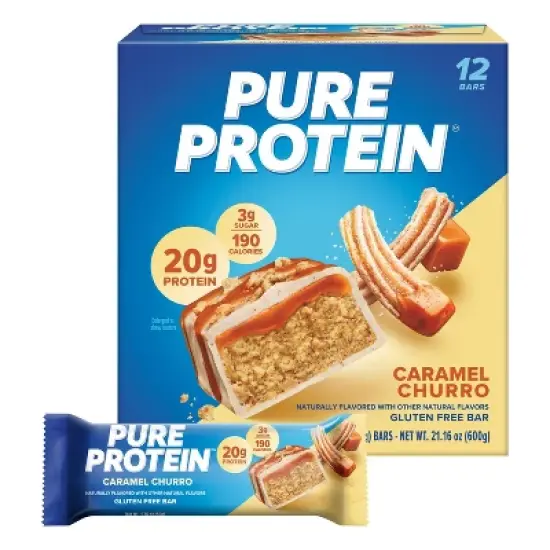 Pure Protein 20g Protein Bar - Caramel Churro - 12ct image {8}