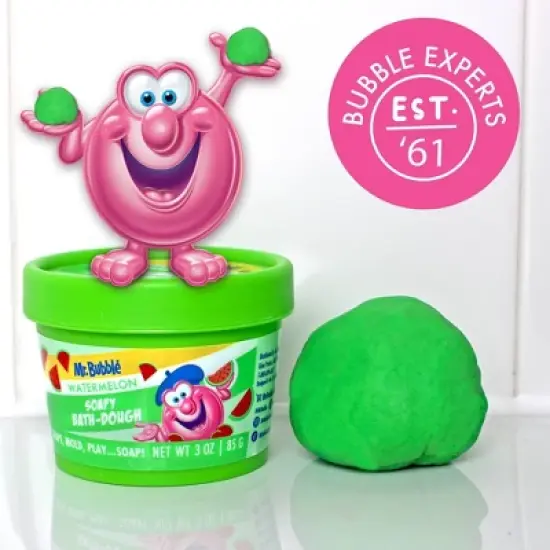 Mr. Bubble Watermelon Soapy Bath Dough for Kids' - 3oz image {5}