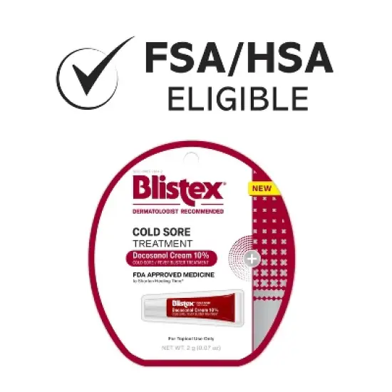 Blistex Cold Sore and Fever Blister Treatment Cream - Docosanol - 0.07oz image {6}