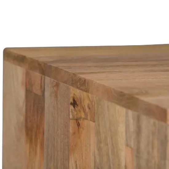 22" Moreno Solid Mango Wood End Table Natural - WyndenHall image {6}