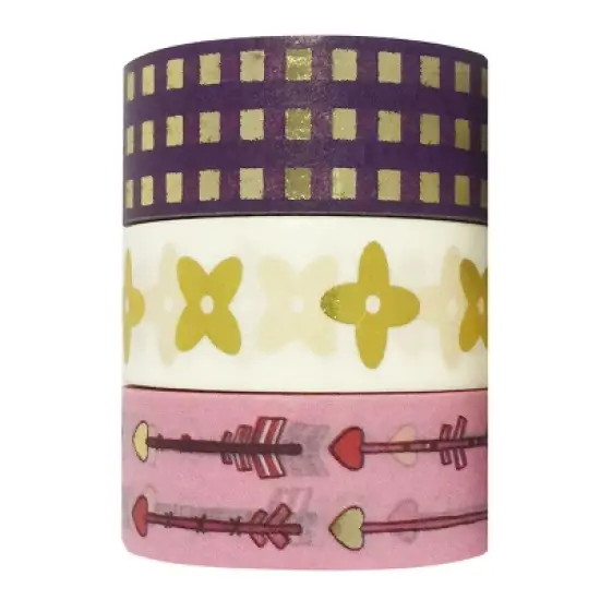 Wrapables Washi Masking Tape (Set of 3) image {4}