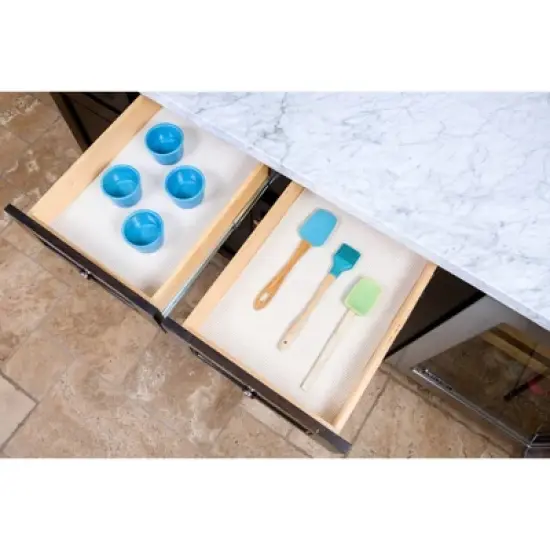 Con-Tact Grip Excel 2pk 12"x20' Bright White: Non-Adhesive Shelf & Drawer Liners for Kitchen Cabinets, Solid White image {6}