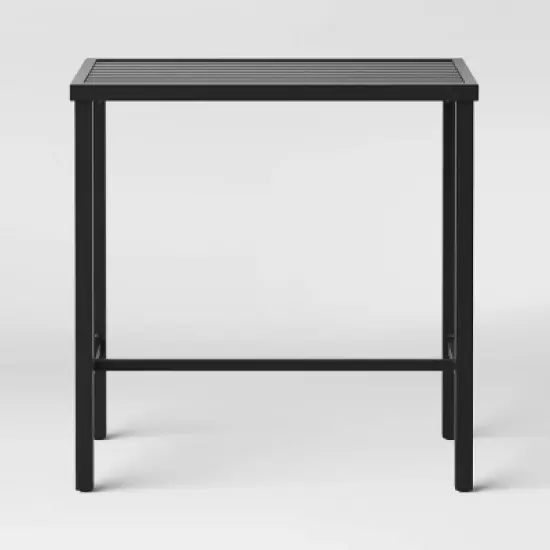 Fairmont Bar Height Rectangle Patio Dining Table - Black - Threshold&trade; image {2}