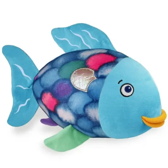 Yottoy Rainbow Fish Plush and Hard Back Book Set image {2}