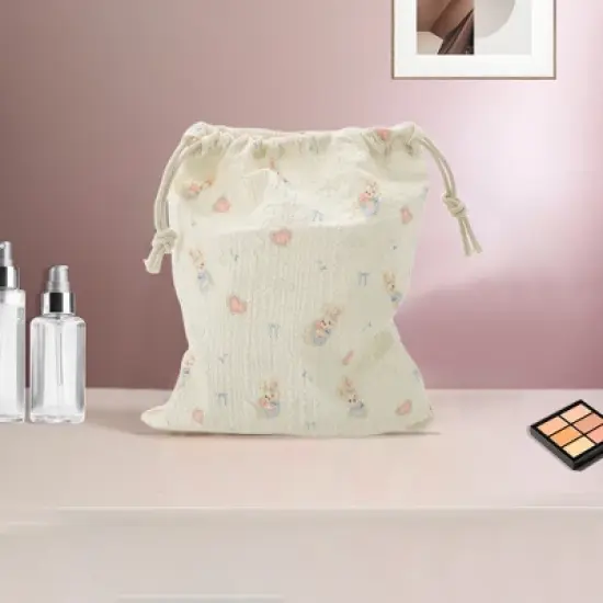 Unique Bargains Lightweight Drawstring Makeup Bag 1 Pc image {4}