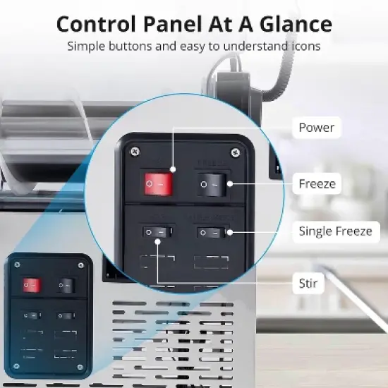 Garvee Commercial Slushy Machine with Self-Cleaning, Frozen Drink Machine for Home, Restaurants image {4}