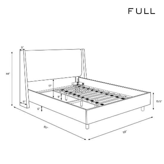 Encino Fully Upholstered Platform Bed - Threshold&trade; designed with Studio McGee image {8}