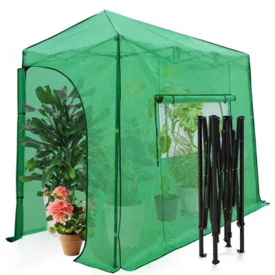 EAGLE PEAK Lean-to Portable Walk-in Greenhouse image {9}