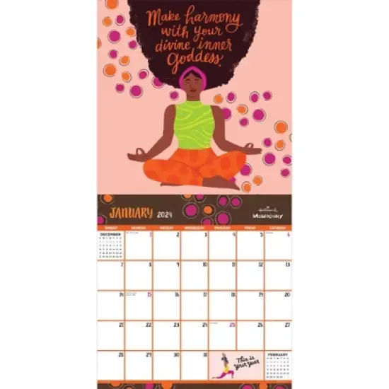 TF Publishing 2024 Wall Calendar 12"x12" Uplifted + Empowered image {1}