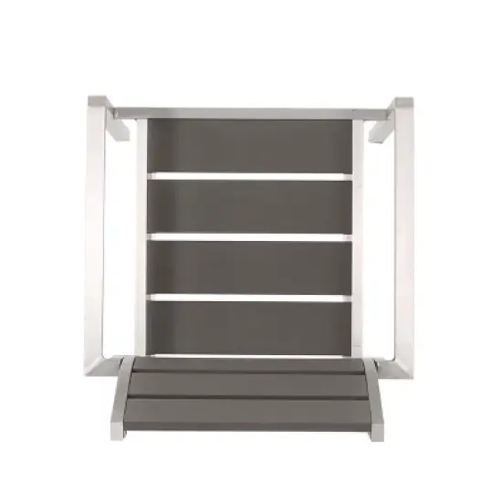 GDFStudio Crested Bay Outdoor Aluminum and Faux Wood Dining Chairs (Set of 2) image {4}