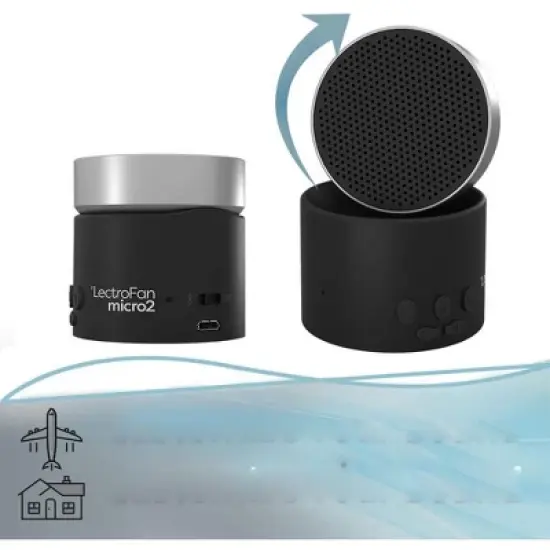 LectroFan Micro 2 Sleep Sound Machine and Bluetooth Speaker with Microphone Fan Sounds and Ocean Sounds -  Manufacturer Refurbished image {3}