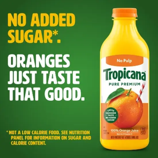 Tropicana Pure Premium Pulp Free Orange Juice - 46 fl oz image {2}