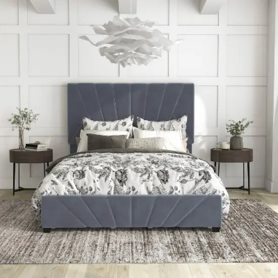 Laporte Upholstered Bed with 4 Side Drawers - miBasics image {2}