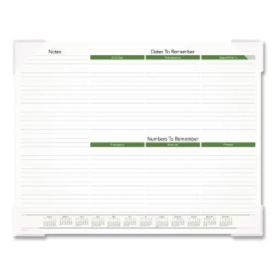 Puppies Monthly Desk Pad Calendar, Puppies Photography, 22 x 17, White Sheets, Clear Corners, 12-Month (Jan to Dec): 2026 image {3}