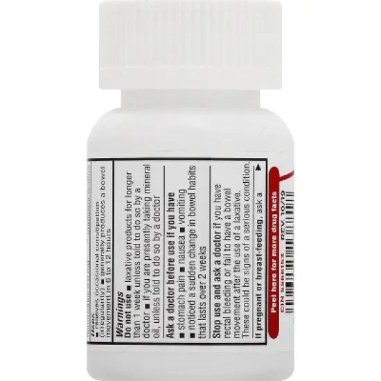 Leader Stool Softener Plus Stimulant Laxative Relieve Tablet 50mg, 100 Count image {5}