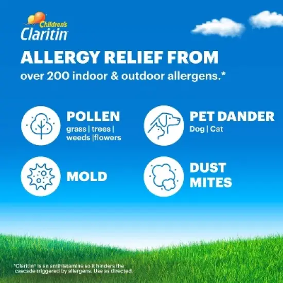 
Children's Claritin Loratadine Allergy Relief 24 Hour Non-Drowsy Grape Liquid image {3}