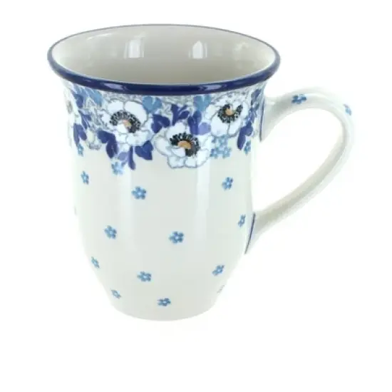 Blue Rose Polish Pottery 826 Ceramika Artystyczna Large Coffee Mug image {14}