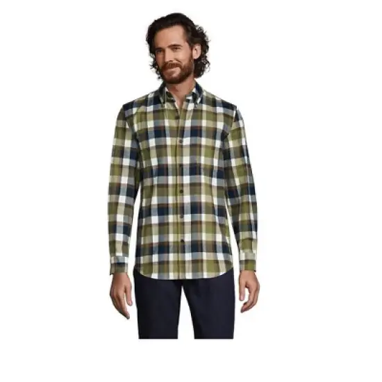Lands' End Men's Traditional Fit Flagship Flannel Shirt image {5}