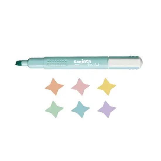 CARIOCA Pastel Washable Highlighters, 6 Per Pack, 2 Packs image {2}