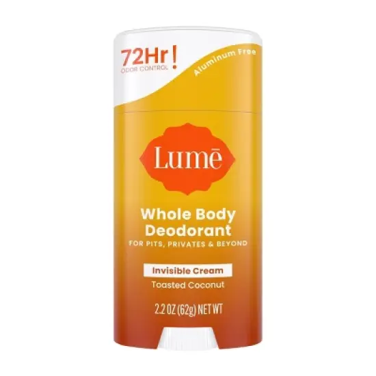 Lume Invisible Cream Deodorant Stick - Toasted Coconut - 2.2oz image {1}