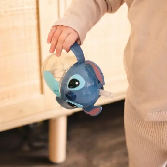 The First Years Disney 7oz Stitch Spill Proof Weighted Straw Trainer Sippy Cup - 6 Months+ image {3}