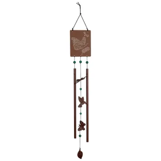 Woodstock Wind Chimes Signature Collection, Victorian Garden Chime, Rusted Steel Wind Chime image {12}