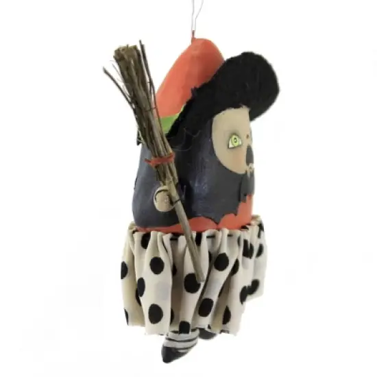 Bethany Lowe 5.25 In Startled Stella  Witch Halloween Tree Ornament , Halloween Decor Halloween Lowe Seeber (1PC) image {2}