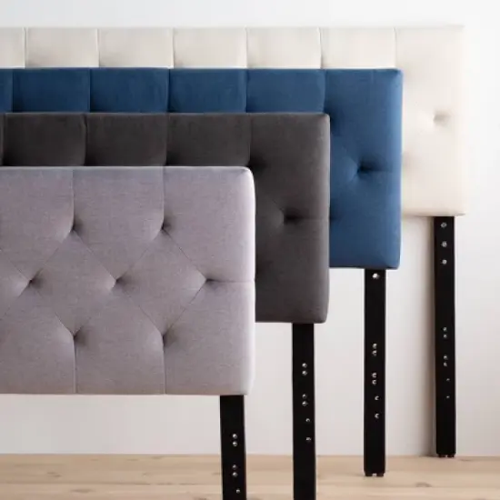  Emmie Adjustable Upholstered Headboard with Diamond Tufting - Brookside Home image {4}