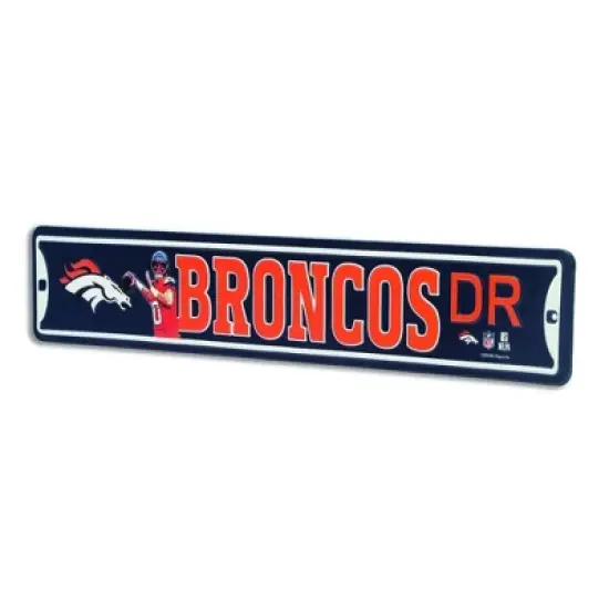 NFL Denver Broncos Metal Wall Sign image {2}