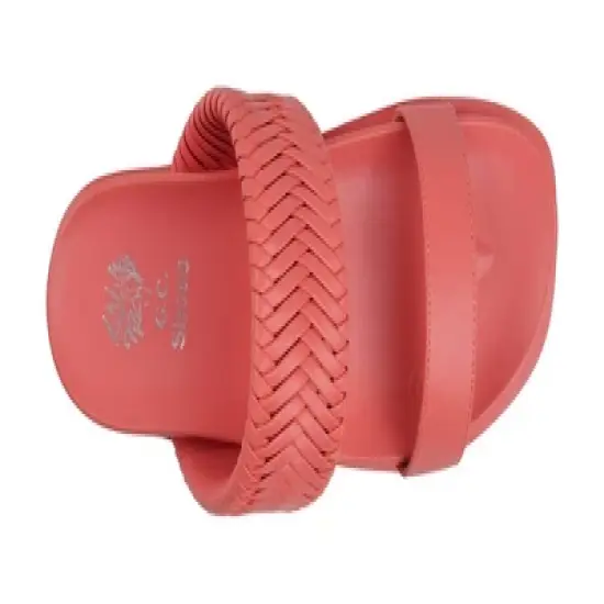 GC Shoes Jojo Double Band Slide Platform Sandals image {3}